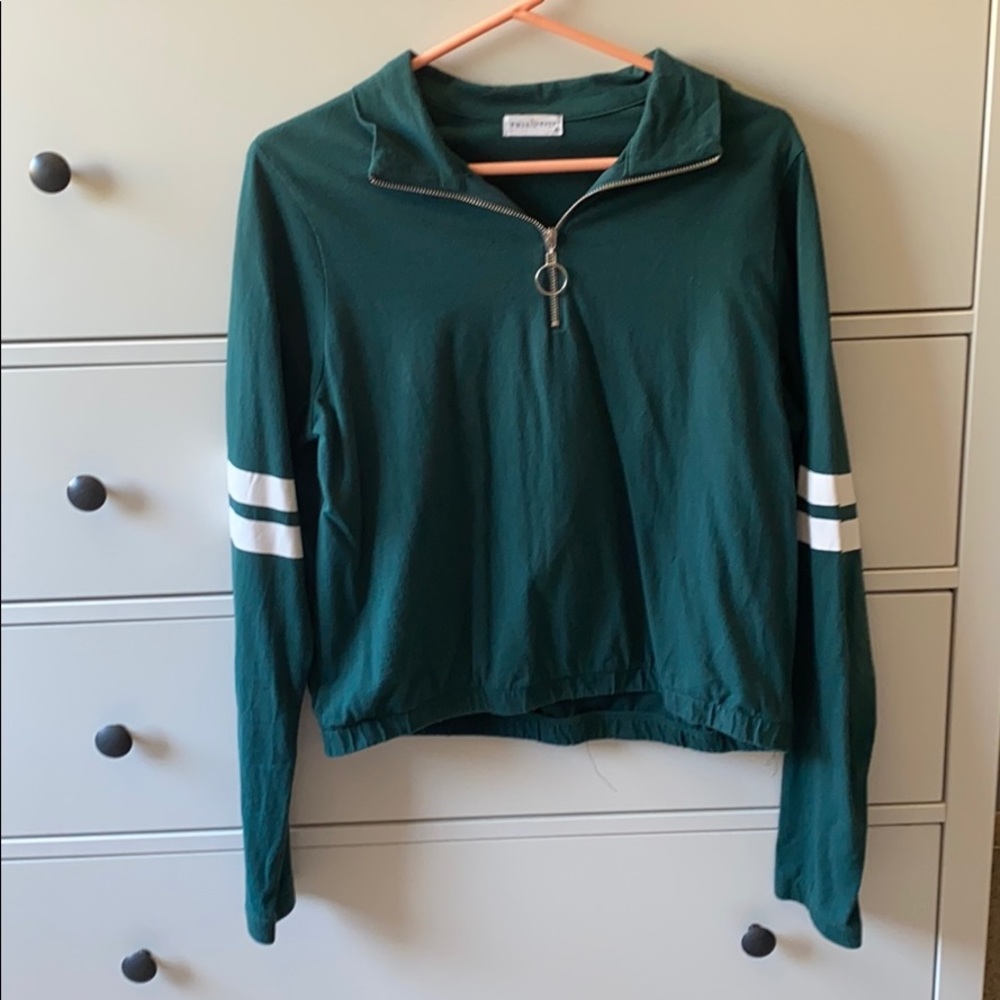 Half zip long sleeve top